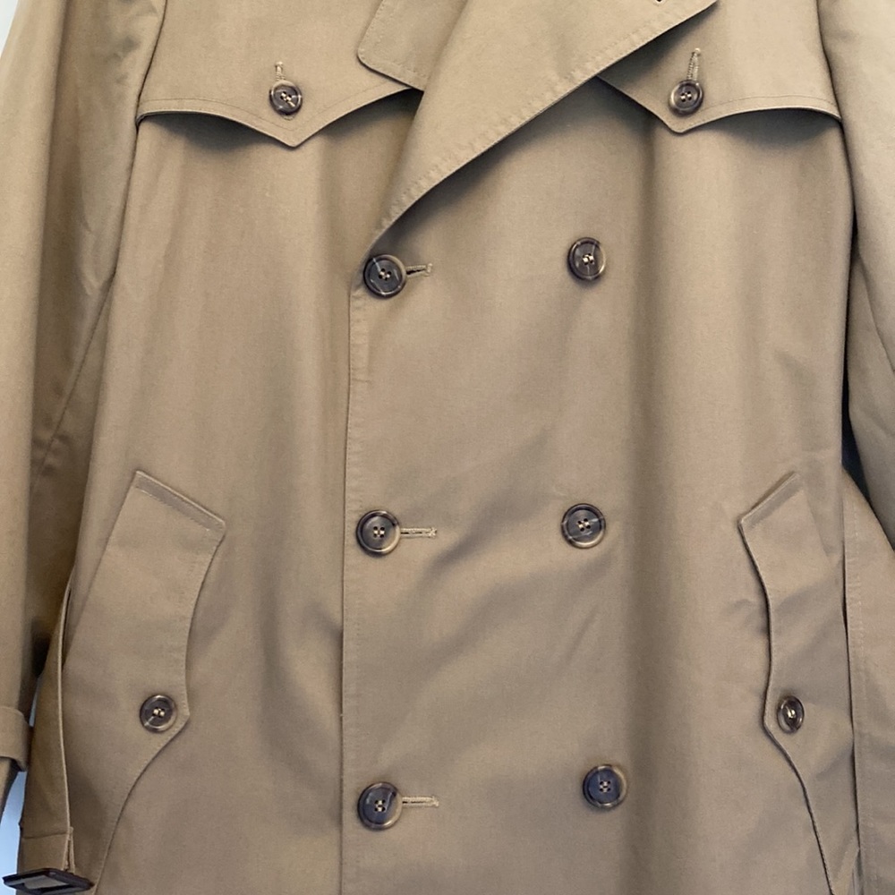 Vintage CHRISTIAN DIOR classic long trench coat 40R excellent cond… - Picture 10 of 16